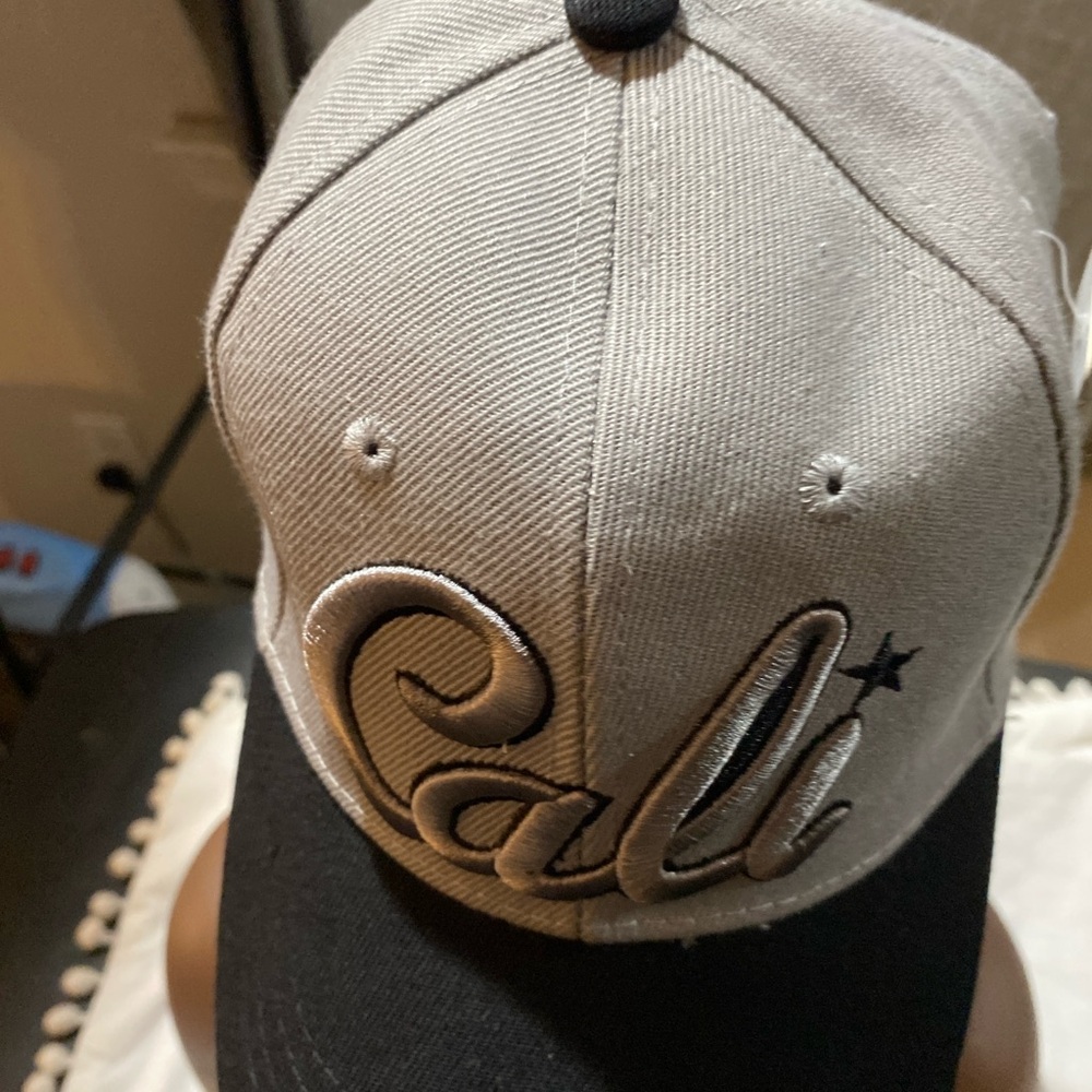 Gray and Black Cali Cap